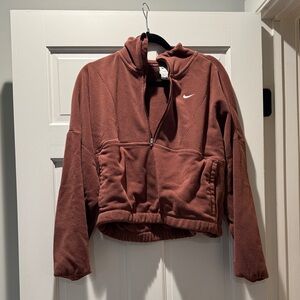 Nike Women's Cozy Brown Teddy Jacket